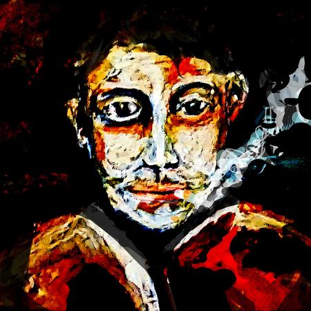 Young Artist Smoking